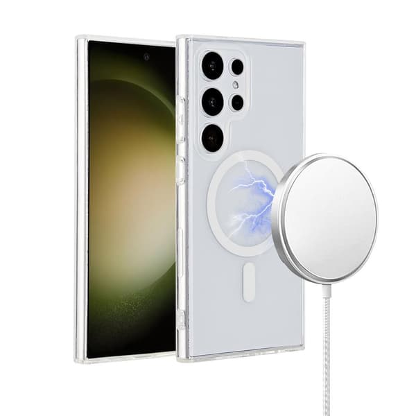eSTUFF INFINITE OSLO S24 Ultra Galaxy Gennemsigtigt Magnetisk Etui. Materiale: 86% genbrugt TPU og PC, ES67403003
