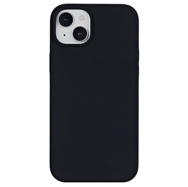 eSTUFF INFINITE RIGA iPhone 15 Plus -kotelo, musta. Materiaali: 51 % kierrätettyä polykarbonaattia, 25 % kierrätettyä silikonia, ES67120026