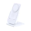 Miniatyrbillede 1 af 2: 3 i 1 Trådløs Oplader, 10000mAh Power Bank, Hurtig Opladning til Mobile Enheder, Smartwatch, Trådløse Øretelefoner,Hvid 10000mAh
