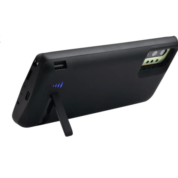 Bærbar opladningsetui, 5000mAh batteri, 360° beskyttelse,Note 10Plus 6000mAh