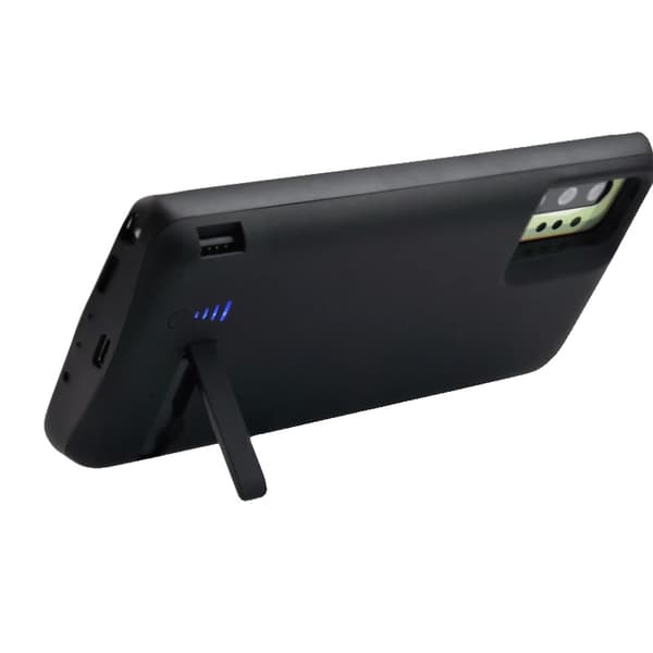 Bærbar opladningsetui, 5000mAh batteri, 360° beskyttelse,Note 10Plus 6000mAh