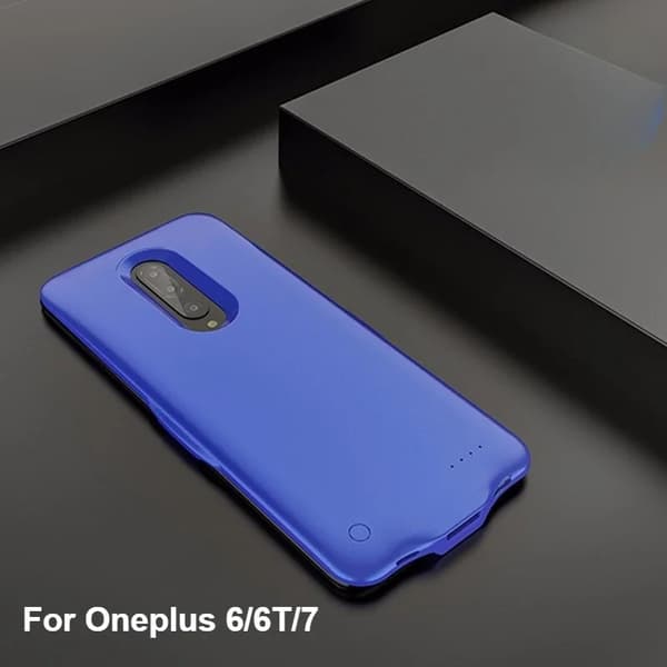 Ulkoisen akun virtakotelo, 10000mAh kapasiteetti, tehokas lataus, yhteensopiva Oneplus-mallien kanssa,for 6 6T 7-Sininen