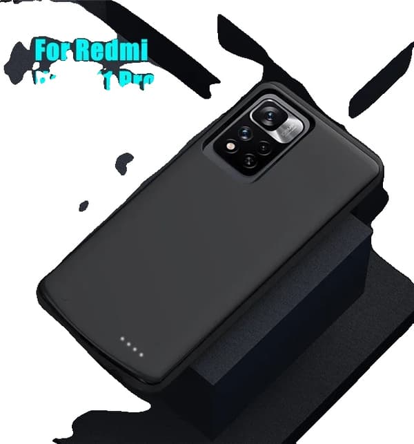 Xiaomi Redmi Note 11 Power Bank -kotelo, 10000mAh kapasiteetti, kannettava muotoilu,Note 11 Pro 5G musta