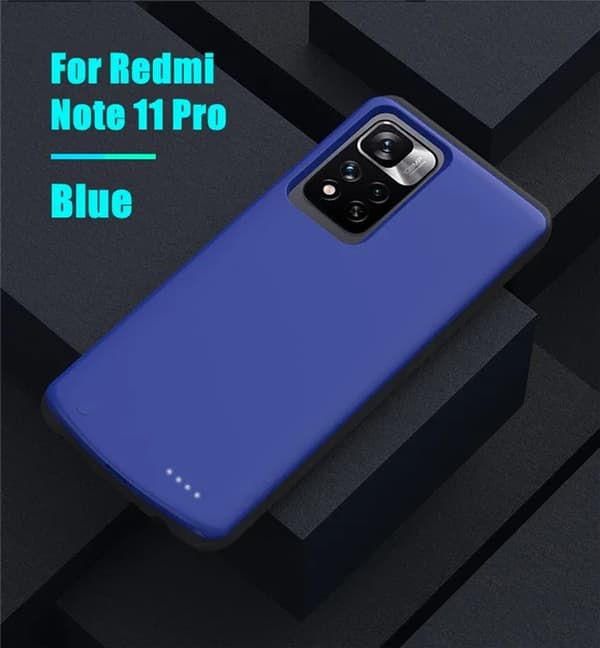 Xiaomi Redmi Note 11 Power Bank -kotelo, 10000mAh kapasiteetti, kannettava muotoilu,Note 11 Pro 5G Sininen