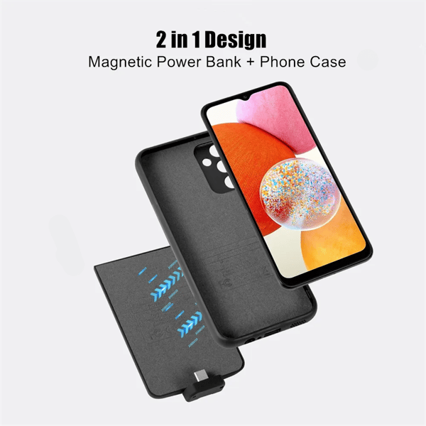 Power Bank Telefoncover, 5000mAh kapacitet, kompatibel med A34 5G,For Samsung A34 5G