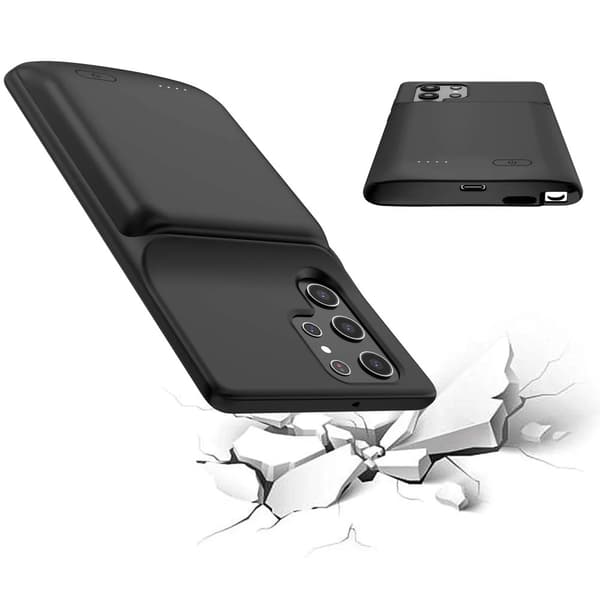Power Case, 8000mAh kapacitet, stødabsorberende beskyttelse,Galaxy S24 Ultra