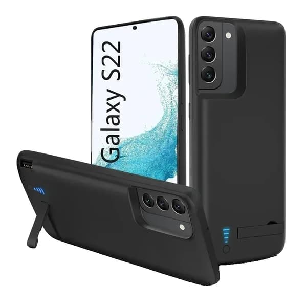 Akku kotelo, 20000mAh kapasiteetti, taitettava jalusta,Galaxy S22-a