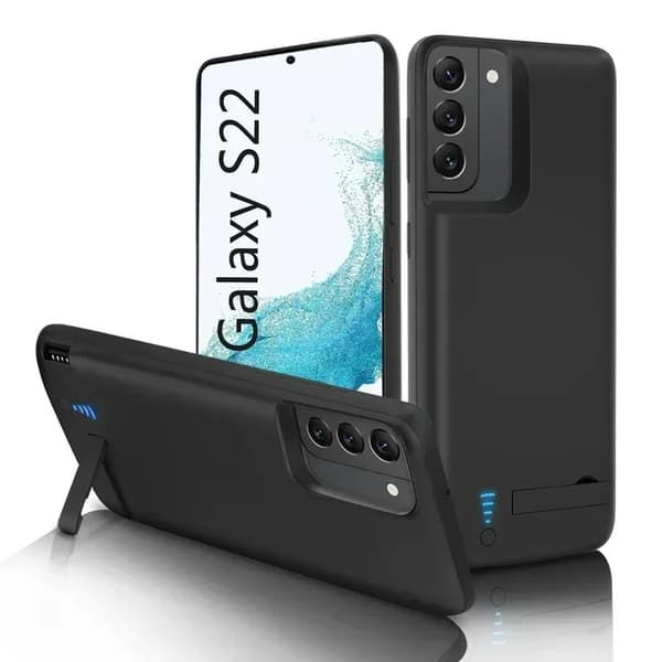 Akku kotelo, 20000mAh kapasiteetti, taitettava jalusta,Galaksi S22