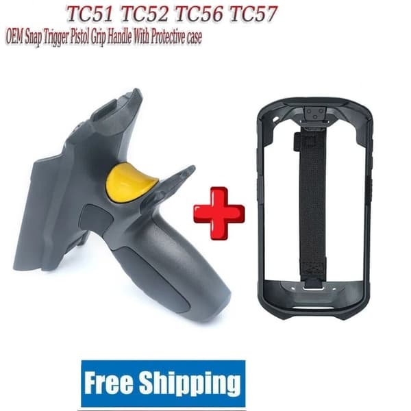 OEM Snap Trigger Pistol Grip -kahva, yhteensopiva Zebra TC51, TC52, TC56 ja TC57 -laitteiden kanssa, sisältää suojakotelon,Kahva ja kotelo