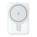 Miniatyrbillede 1 af 2: Magnetisk trådløs powerbank, 5000mAh batterikapacitet, flere opladningsudgange, kompakt design,Hvid