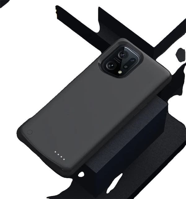 Power Bank Etui, 10000mAh Kapacitet, Holdbart ABS Materiale,Find X5 Black
