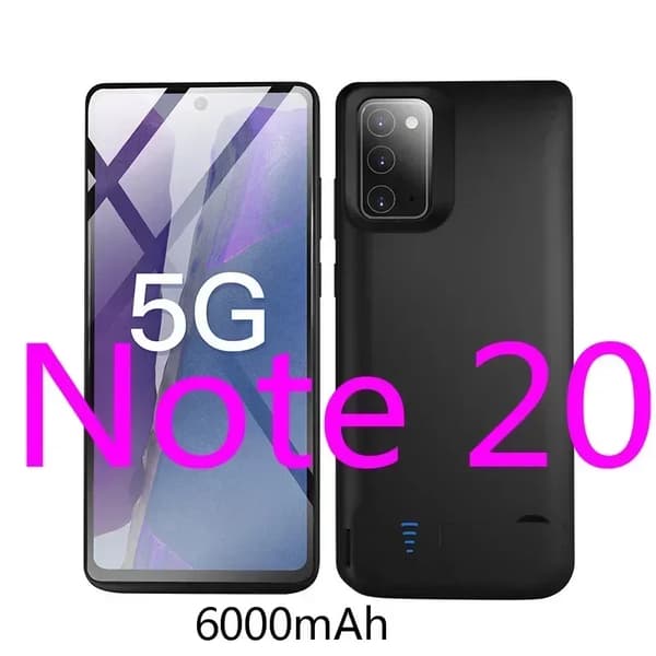 Kannettava akkulaturi, suojarakenne, muovimateriaali,1Kpl Note 20:lle