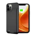 Miniatyrbillede 1 af 2: Batteriopladeretui, 10000mAh kapacitet, trådløs opladning, TPU-materiale,Sort til 12pro max