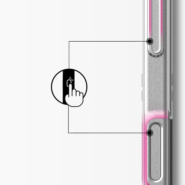 iPhone 12 Mini-cover med MagSafe Clear Silicone Flexi Red Lips