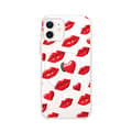 Miniatyrbillede 1 af 6: iPhone 12 Mini-cover med MagSafe Clear Silicone Flexi Red Lips
