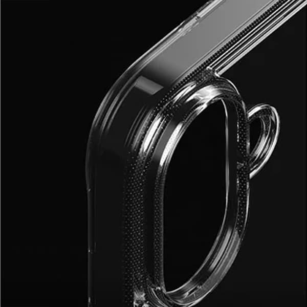 iPhone 15 Plus-skal med MagSafe Transparent Silikon Flexibla Lila Blommor
