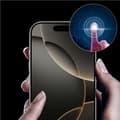 Miniatyrbillede 3 af 5: Det mest holdbare kompositglas med keramisk belægning til hele 5D-skærmen med sort ramme til iPhone 14