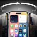 Miniatyrbillede 3 af 6: Privacy Glass med sort ramme til iPhone 14