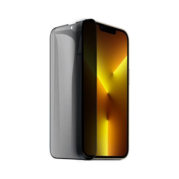 Privacy Glass med svart ram för iPhone 13 Pro Max