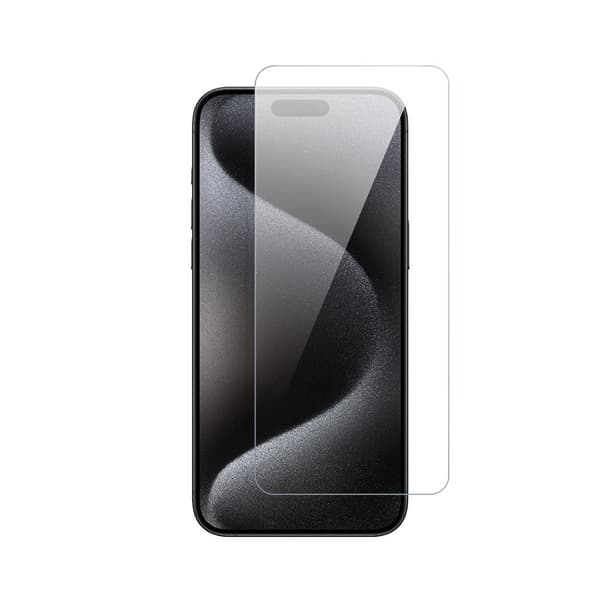Förstärkt härdat glas för iPhone 15 Pro