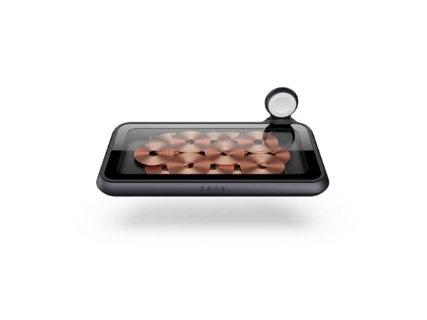 ZENS ZEDC09G/00, Innendørs, USB, Trådløs lading, 1,5 m, Sort, Kobber