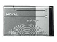 Nokia BL-5C - Mobiltelefonbatteri - Li-Ion - 850 mAh - for Nokia 10X, 111, 12XX, 130, 16XX, 1800, 20X, 215, 222, 27XX, 31XX, C1, C2, X2; Asha 20X
