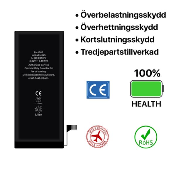 iPhone 6s Batteri Med Tejp