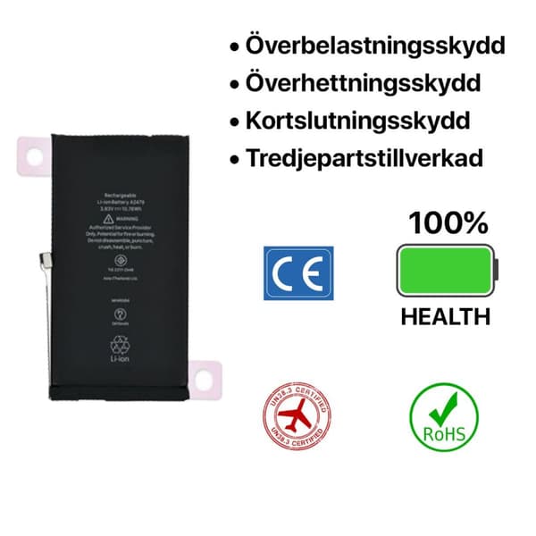 iPhone 12/12 Pro Batteri Hög Kvalité