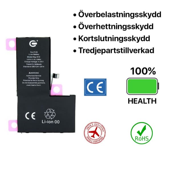 iPhone XS Batteri Hög Kvalité