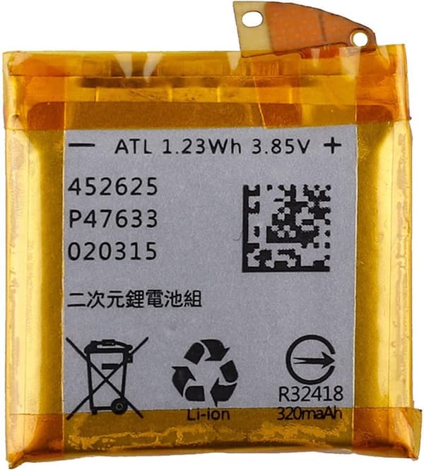 Asus Ersättningsbatteri kompatibelt med ZenWatch 3 (WI503Q) Smartwatch C11N1609 med verktygssats - Klocka Batteri