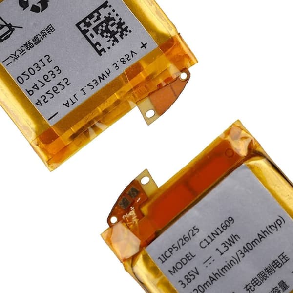 Asus Ersättningsbatteri kompatibelt med ZenWatch 3 (WI503Q) Smartwatch C11N1609 med verktygssats - Klocka Batteri
