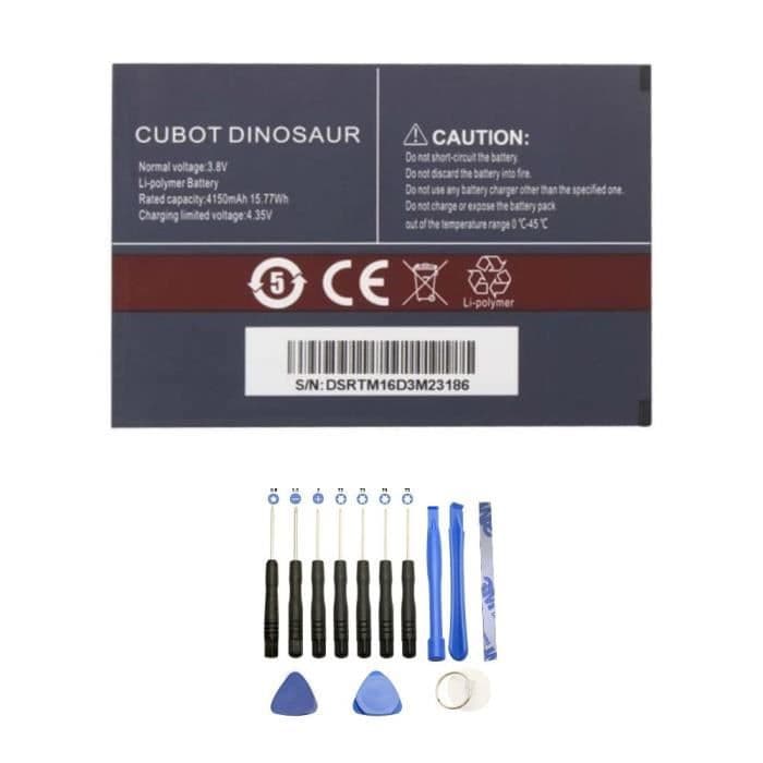 DINOSAUR batteri för Cubot DINOSAUR + 13-delad verktygssats