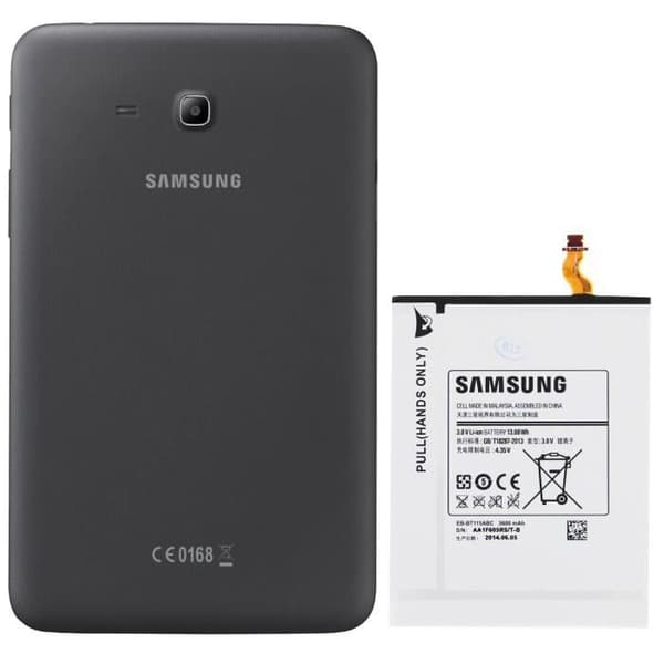 Original Samsung Galaxy Tab 3 Lite T110 Batteri - 3600 mAh EB-BT115ABC - Vit SAMSUNG