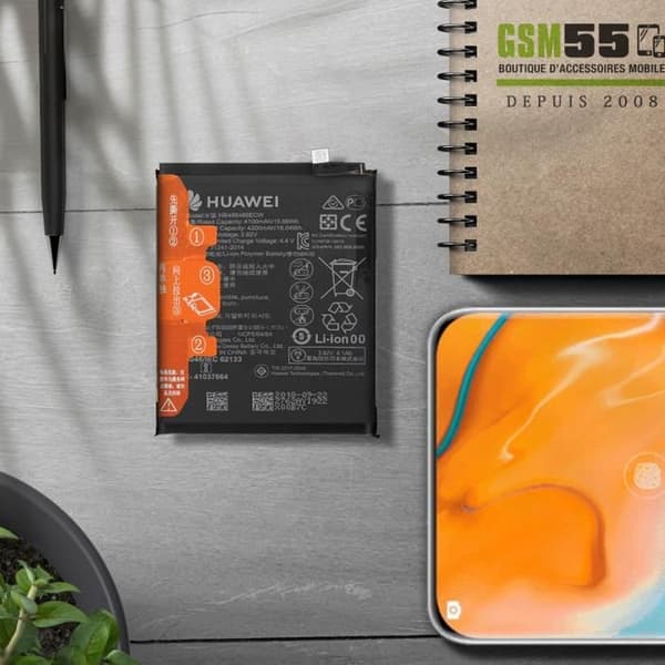 Batteri Lithium Ion - HUAWEI - HB486486ECW - 4200mAh - Svart - Kompatibel med P30 Pro / Mate 20 Pro