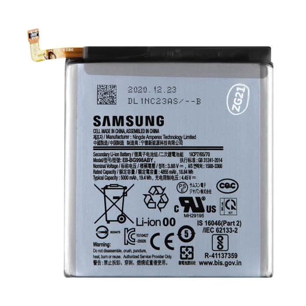 Internt batteri Samsung Galaxy S21 Ultra 5000mAh Original EB-BG998ABY Svart