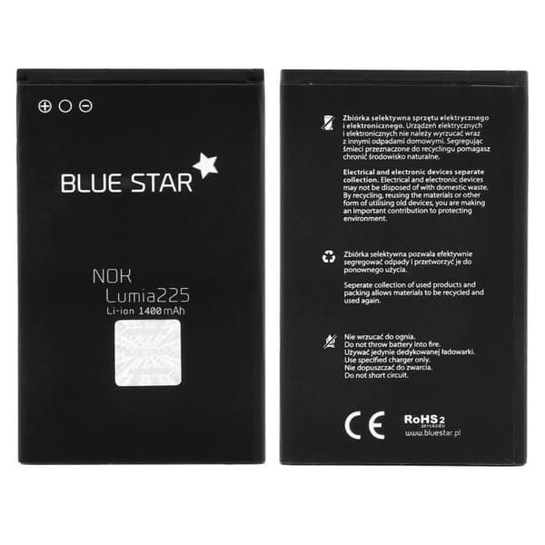 Batterikompatibel 2600mAh Nokia 225 - Ersätter BL-4UL