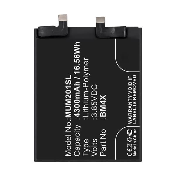 Xiaomi Mi 11 4600mAh Lithium-Polymer Ersättningsbatteri Svart