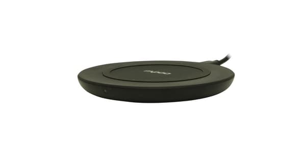 Rapoo XC140 - Induktiv opladningsmåtte + AC-adapter - 10 Watt - 2 A - QC 3.0 (USB) - sort - Europa