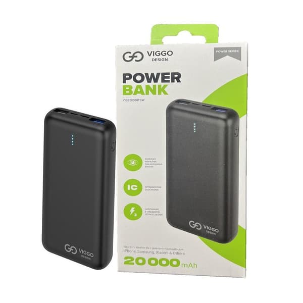 20000mAh Viggo Design  Powerbank USB-C snabbladdning