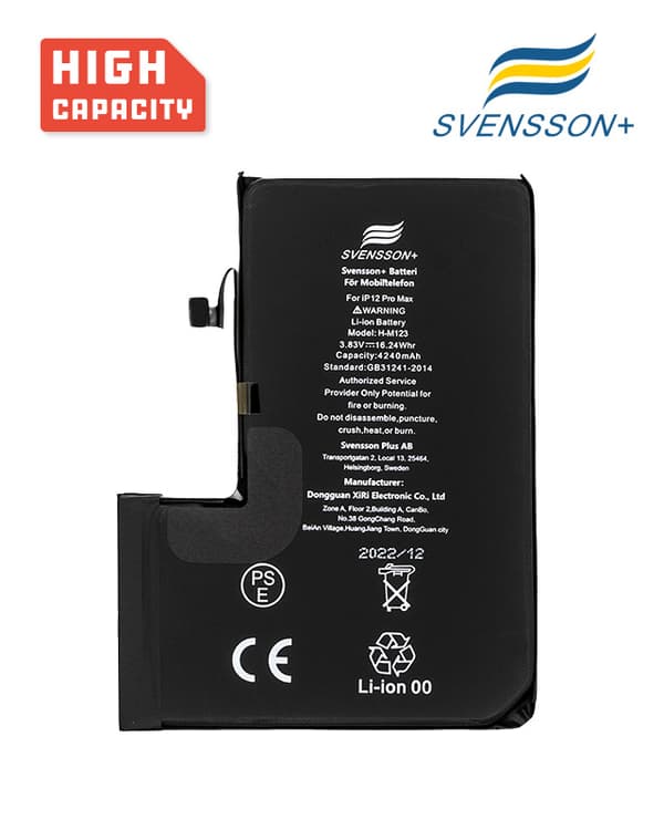 Svensson Plus High Capacity Battery For iPhone 12 Pro Max 4240mAh