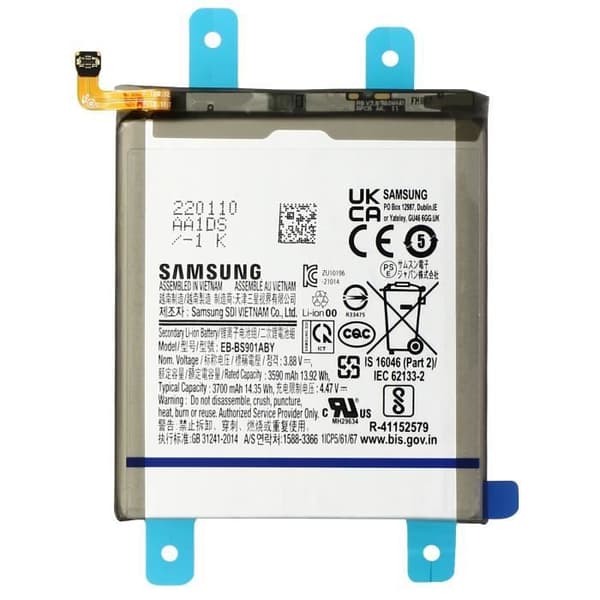 Internt batteri Samsung Galaxy S22 3700mAh Original EB-BS901ABY