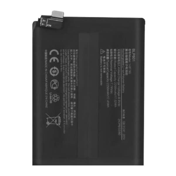 Internt batteri - ONEPLUS - Oneplus 8T - 2250mAh - Litiumjon - Svart