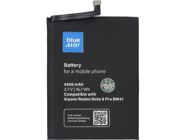 Bateria Blue Star Bateria do Xiaomi Redmi Note 8 PRO (BM4J) 4500 mAh Li-Ion Blue Star