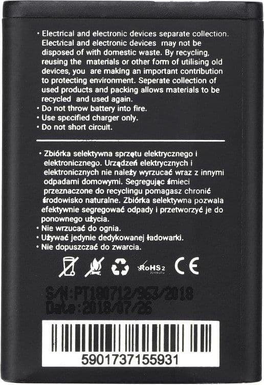 Bateria Blue Star BlueStar Battery Samsung C3300 B2710 E1170 C5212 Li-Ion 1100 mAh Analog AB553446BU