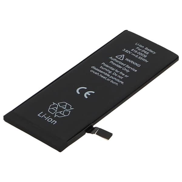 Internt batteri iPhone 6S Lithium-ION 1715 mAh Ersätter APN 616-00036 Svart
