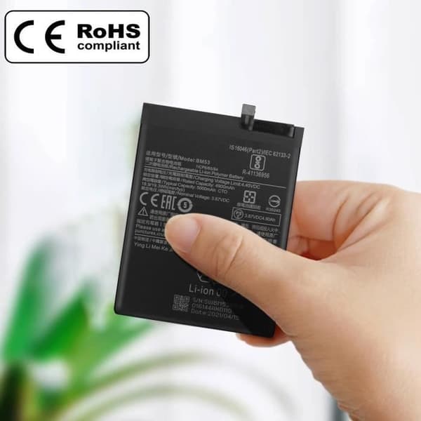 Inbyggt Batteri - XIAOMI - Mi 10T/10T Pro - 5000mAh - Ersätter BM53 - Litium Jon