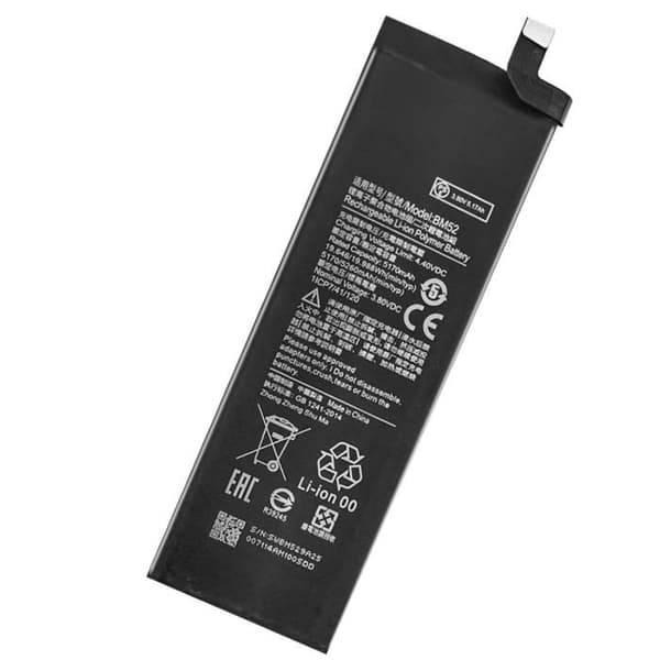 Batteri Intern - XIAOMI - Mi Note 10, 10 Lite, 10 Pro - 5260mAh - Ersätter BM52 - Lätt att installera