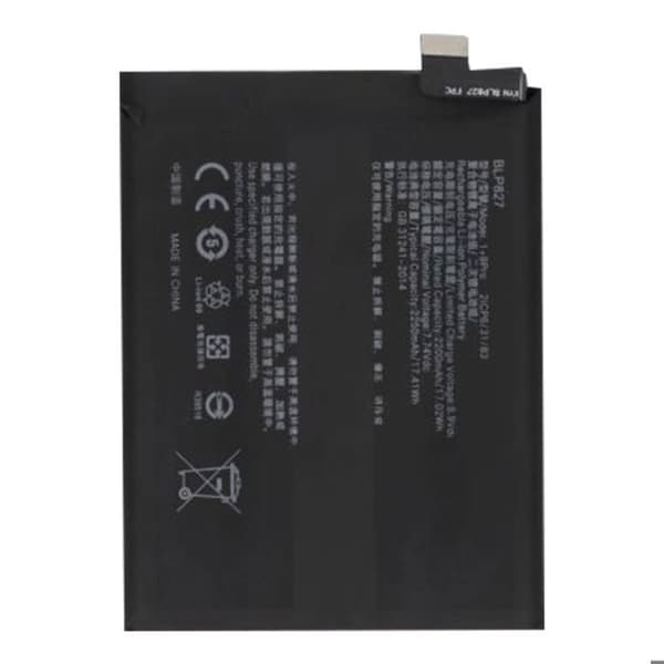 Internt batteri Oneplus 9 Pro 2250mAh 100 % kompatibelt Ersätter BLP827