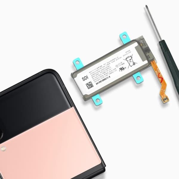 Internt sekundärt batteri för Galaxy Z Flip 3 Original 930mAh EB-BF712ABY