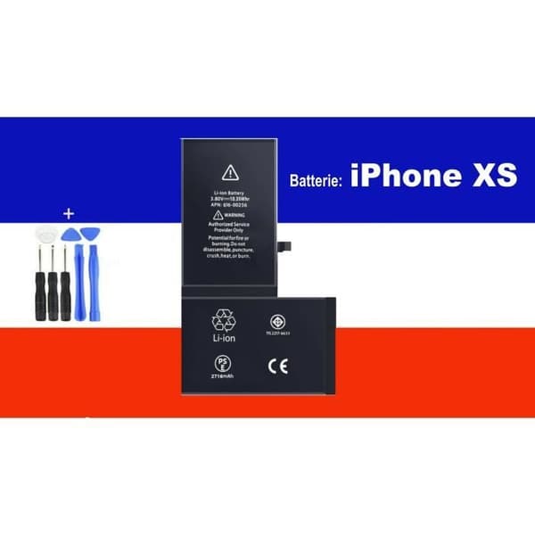 NYTT INTERN BATTERI 0 CYKEL FÖR IPHONE XS + Verktyg + Klister
